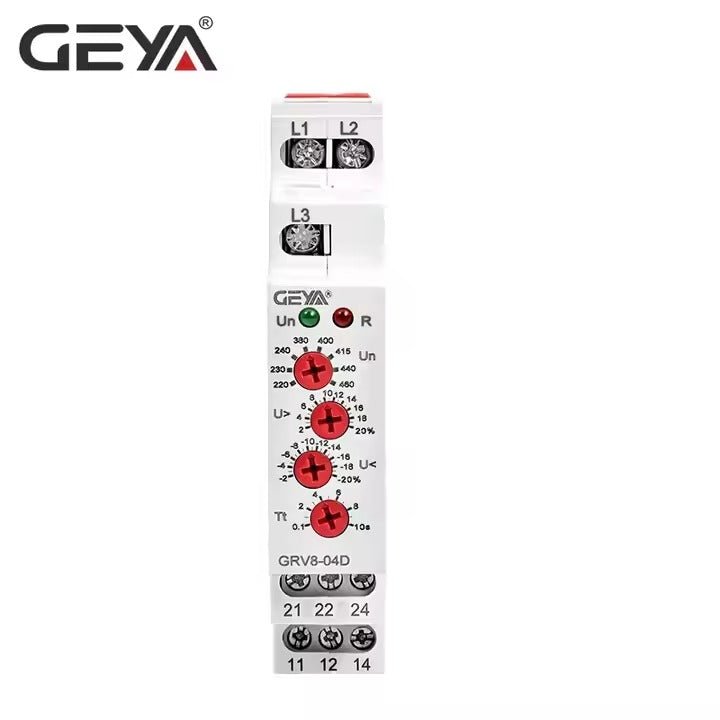 GEYA GRV8 - 04 3 Phase Voltage Relay M460 - GEYA - Azar Group