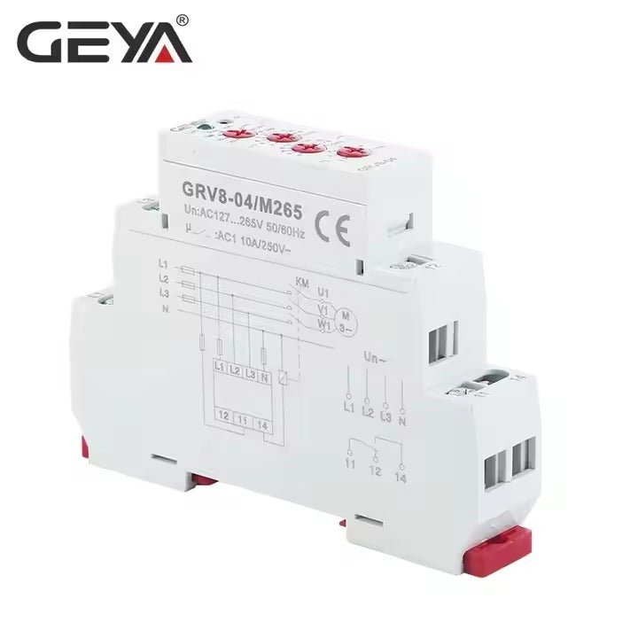 GEYA GRV8 - 04 3 Phase Voltage Relay M460 - GEYA - Azar Group
