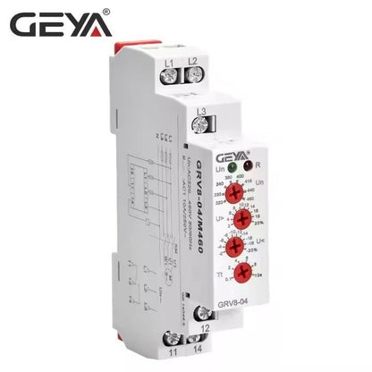GEYA GRV8 - 04 3 Phase Voltage Relay M460 - GEYA - Azar Group