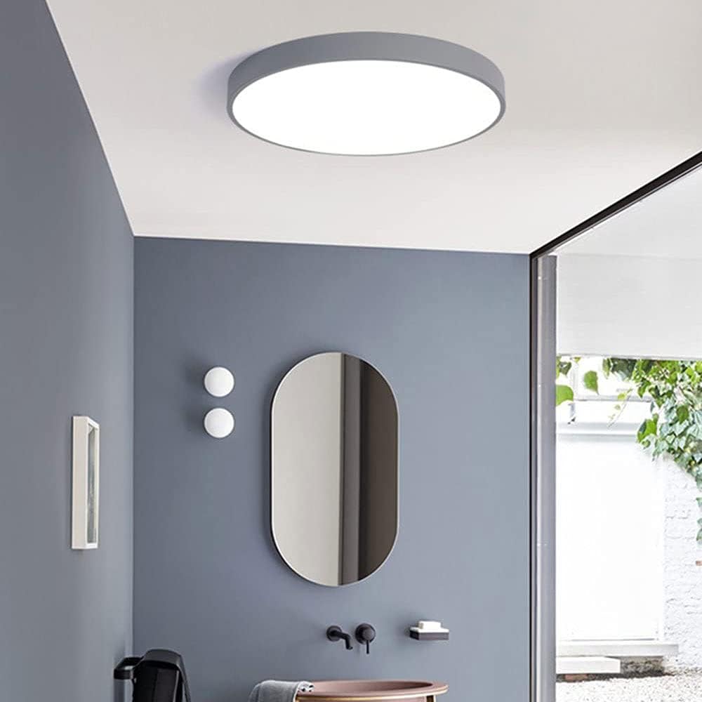 Grey Macaron LED 50CM 100W Ceiling Light 4000K - Aura Lighting - Azar Group