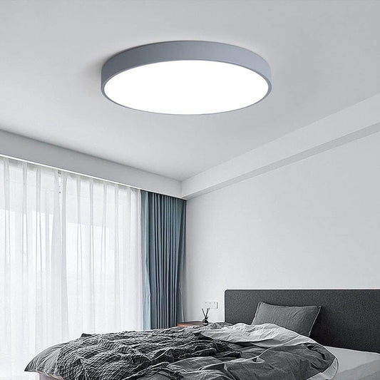 Grey Macaron LED 50CM 100W Ceiling Light 4000K - Aura Lighting - Azar Group