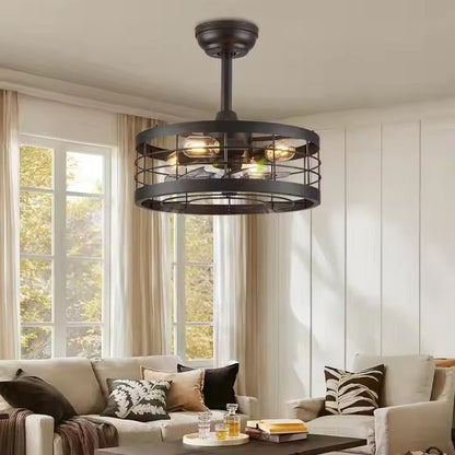 GS - W02 - 50 50CM Industrial Farmhouse Ceiling Fan with Light - Ceiling Fan with Light - Aura Lighting - Azar Group