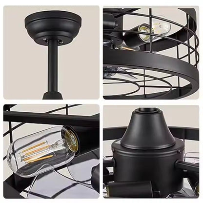 GS - W02 - 50 50CM Industrial Farmhouse Ceiling Fan with Light - Ceiling Fan with Light - Aura Lighting - Azar Group