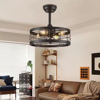 GS - W02 - 50 50CM Industrial Farmhouse Ceiling Fan with Light - Ceiling Fan with Light - Aura Lighting - Azar Group