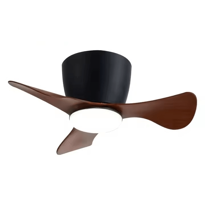 GS2105B 22 - Inch Modern Flush Mount Ceiling Fan with LED Light - Ceiling Fan with Light - Aura Lighting - Azar Group