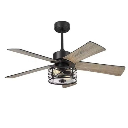GS2357B - 3L 52 - Inch Industrial Farmhouse Ceiling Fan with Light - Ceiling Fan with Light - Aura Lighting - Azar Group