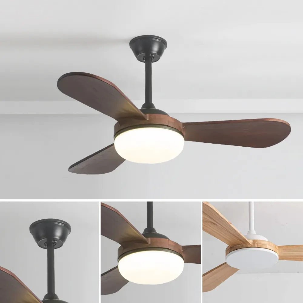 GS2372 52 - Inch Modern Ceiling Fan with LED Light - Ceiling Fan with Light - Aura Lighting - Azar Group