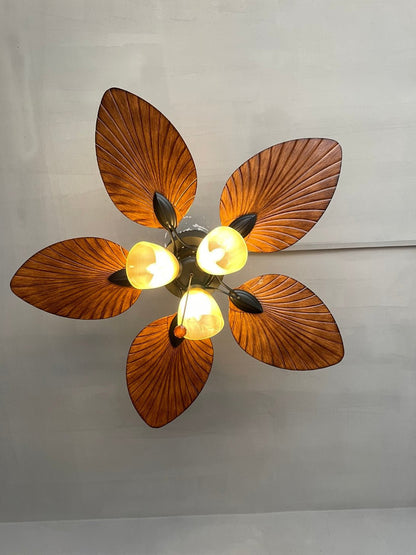 GS4008 52 - Inch Tropical Palm Leaf Ceiling Fan with Light - Ceiling Fan with Light - Aura Lighting - Azar Group