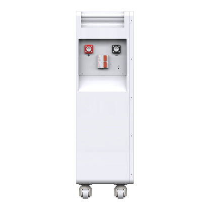 Hithium HeroEE 16 battery, side panel with terminals and breaker