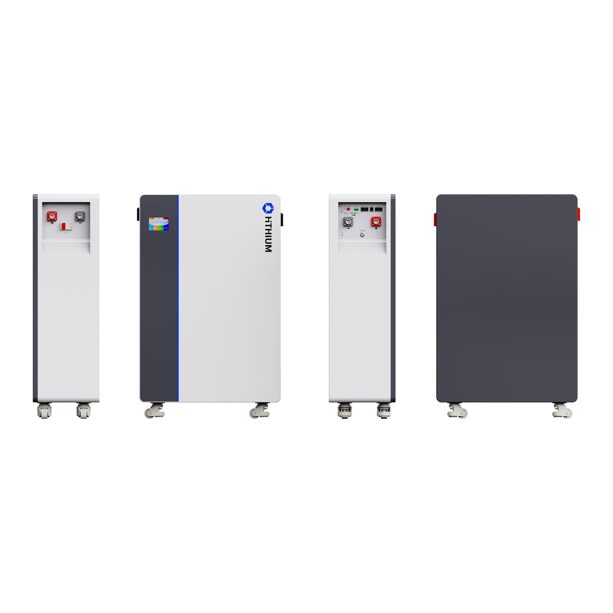 Hithium HeroEE 16 battery, side, front, side and back views