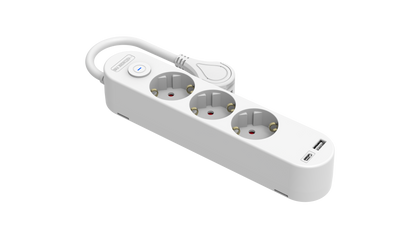 V.E.M. 3-Way Multiple Socket with USB – Power & Charging in One