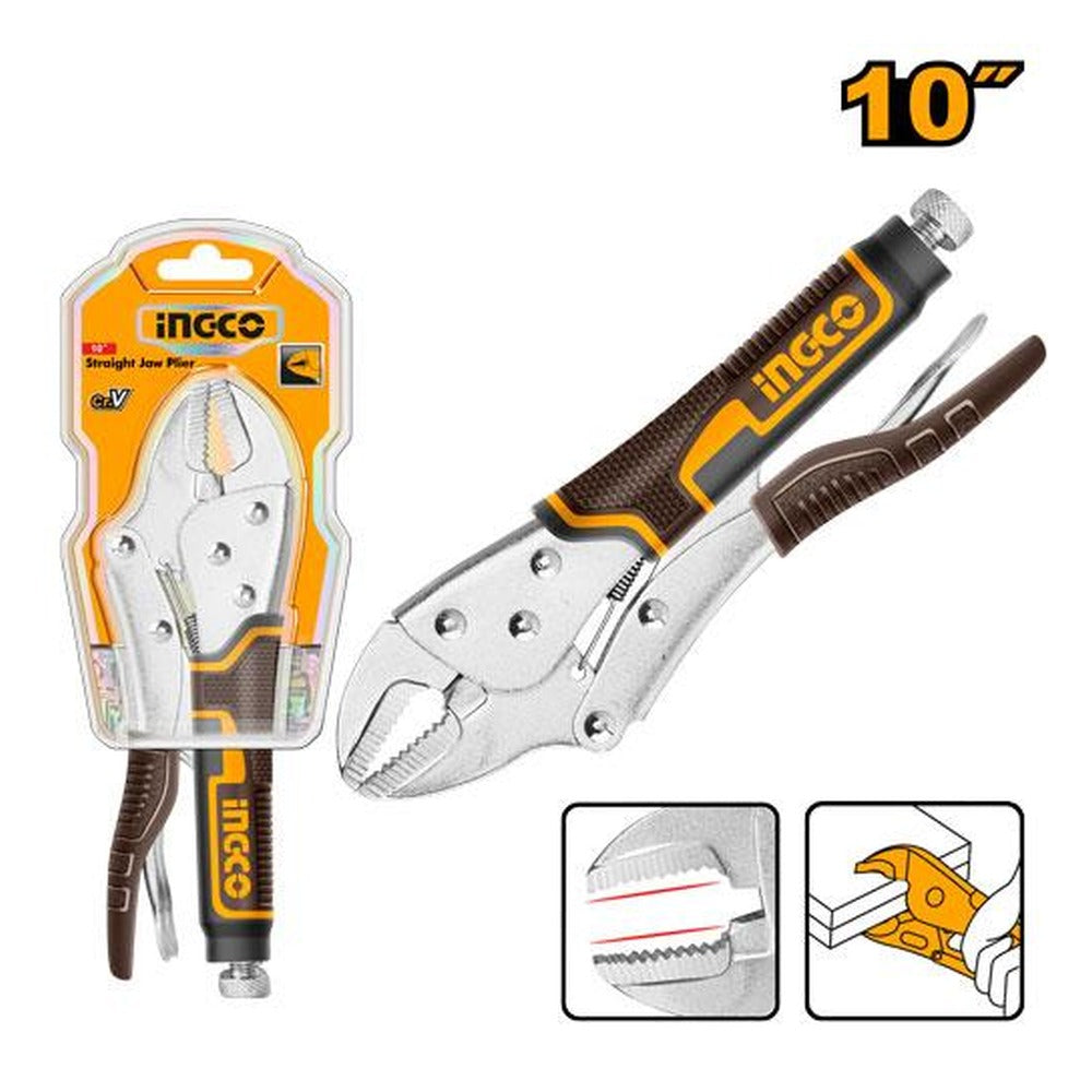 INGCO Locking Pliers Straight Jaw HSJP0110