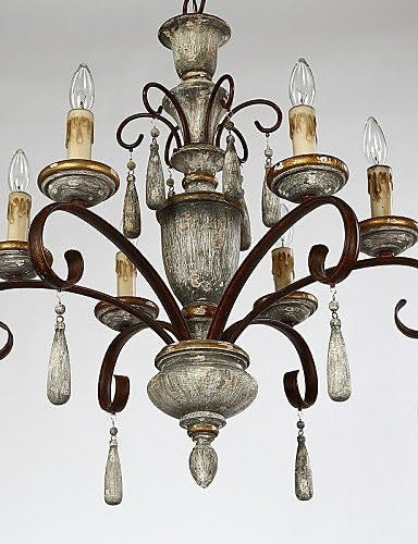 AUR-PEND-SY88121-6 Vintage-Inspired 6-Light Chandelier