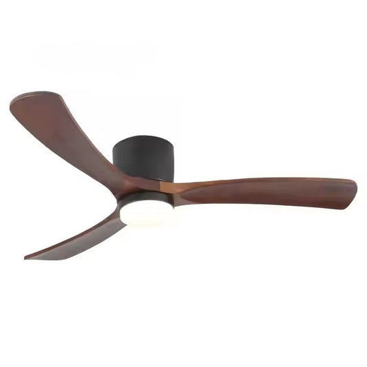 GS4342 52-Inch Modern Flush Mount Ceiling Fan with LED Light