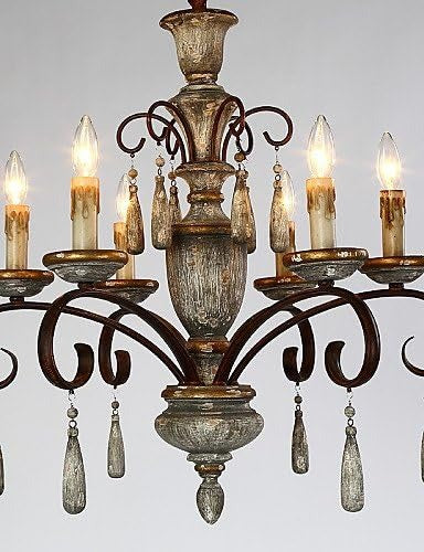 AUR-PEND-SY88121-6 Vintage-Inspired 6-Light Chandelier