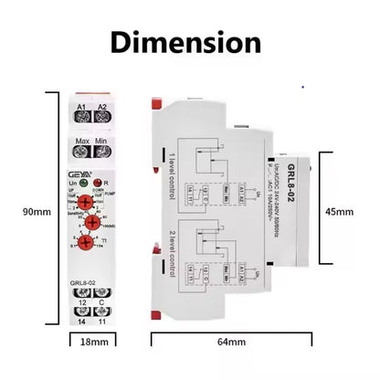 GEYA GRL8-02 Level Control Relay