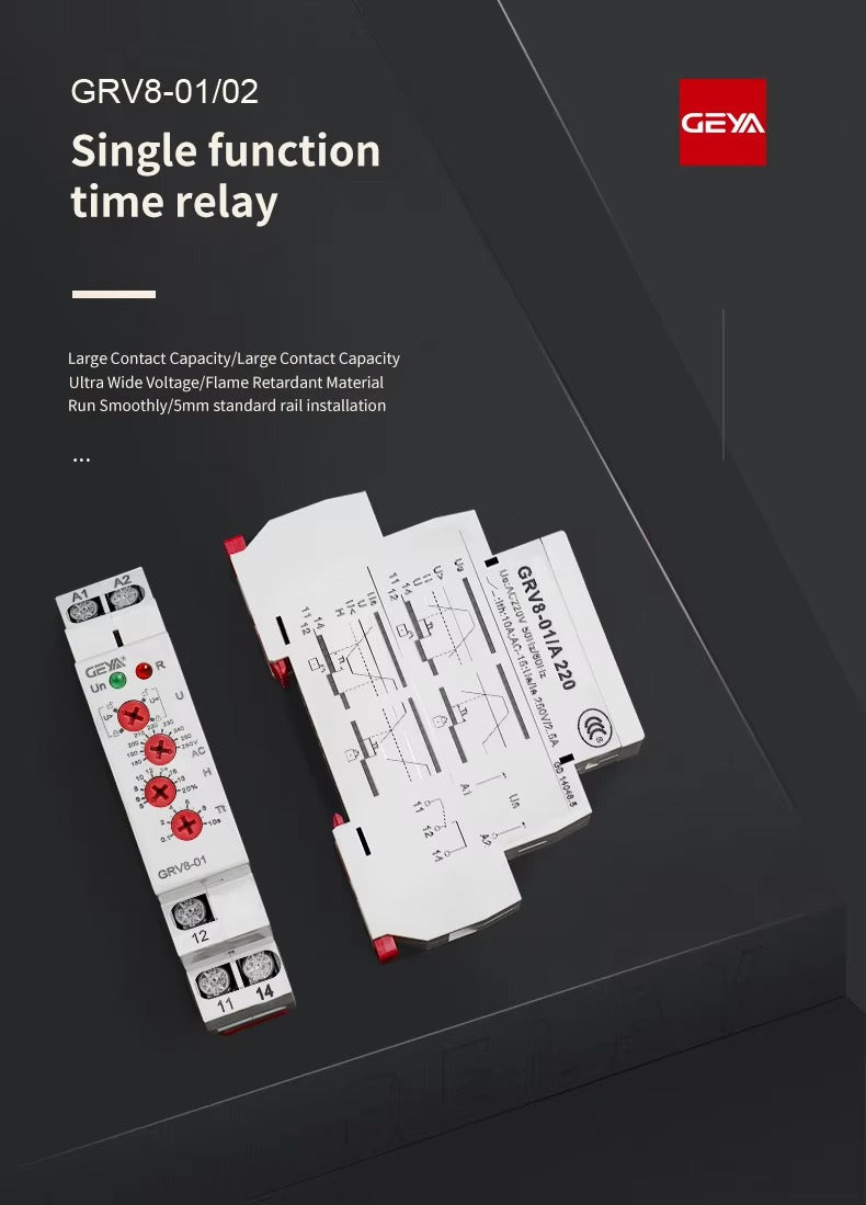 GEYA GRV8-02 Single Phase Voltage Monitoring Relay