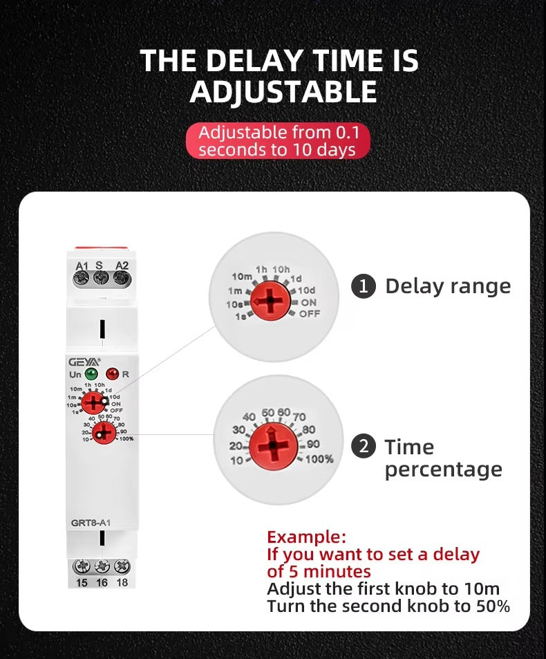 GEYA GRT8-A1 Single Function Time Relay