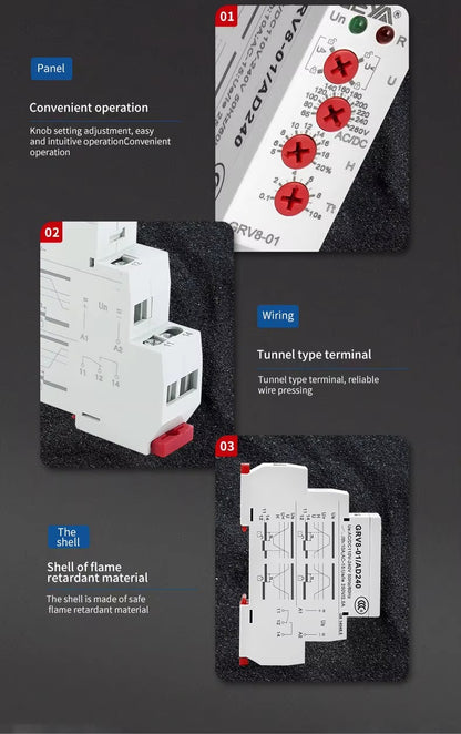 GEYA GRV8-02 Single Phase Voltage Monitoring Relay