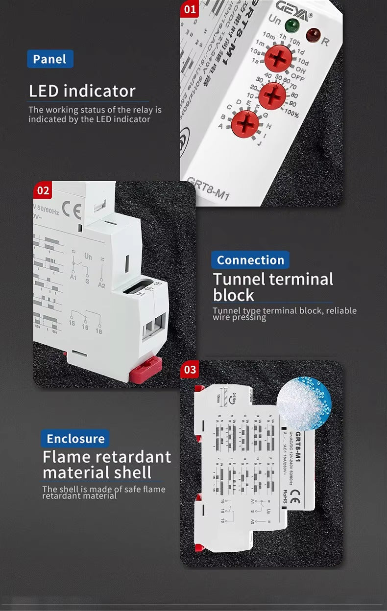 GEYA GRT8-M1 Multifunction Time Relay