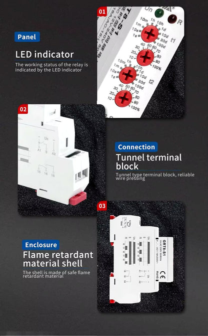 GEYA GRT8-S1 Asymmetric Cycler Timer Relay