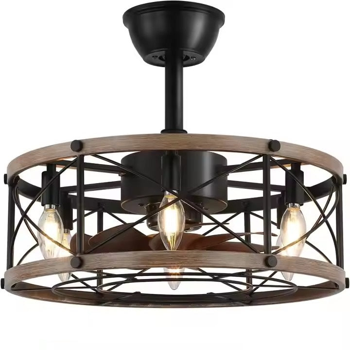 GS-W02-51 51cm Industrial Farmhouse Ceiling Fan with Light