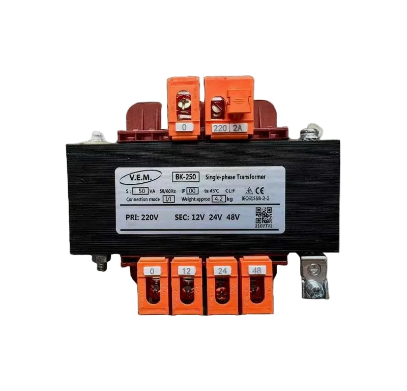 V.E.M. 50VA Single Phase Industrial Control Transformer - Multi-Tap 12V/24V/48V Aura Lighting