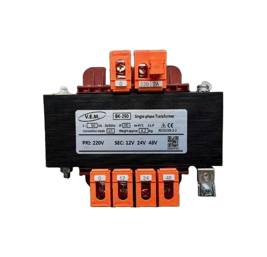 V.E.M. 50VA Single Phase Industrial Control Transformer - Multi-Tap 12V/24V/48V Aura Lighting