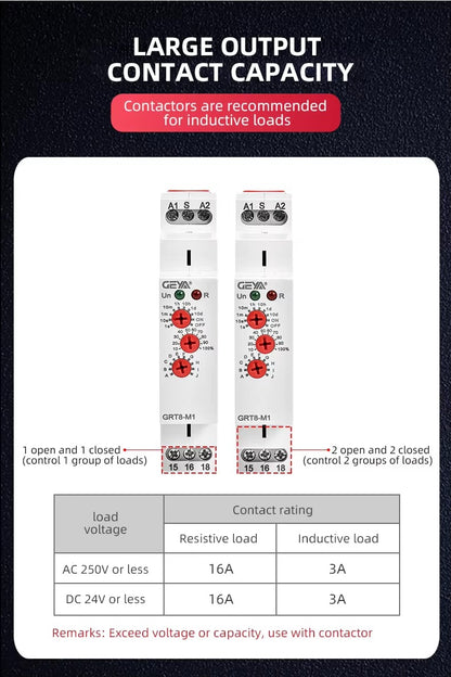 GEYA GRT8-M1 Multifunction Time Relay