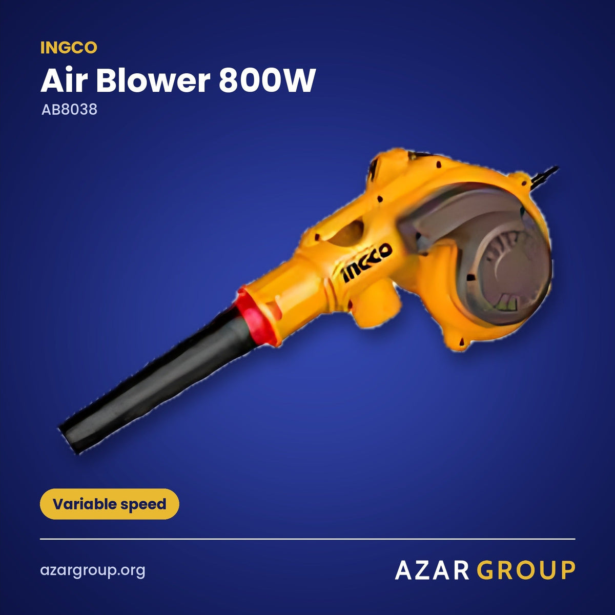 INGCO AB8038 Air Blower 800W – Variable speed