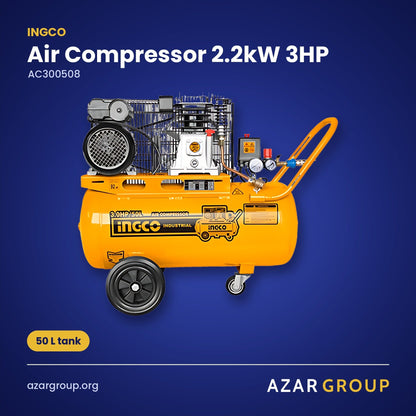 INGCO AC300508 Air Compressor 2.2kW 3HP – 50 L tank