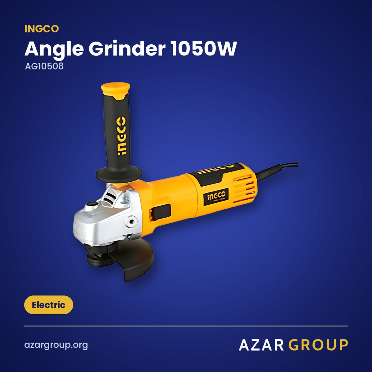 INGCO AG10508 Angle Grinder 1050W – Electric