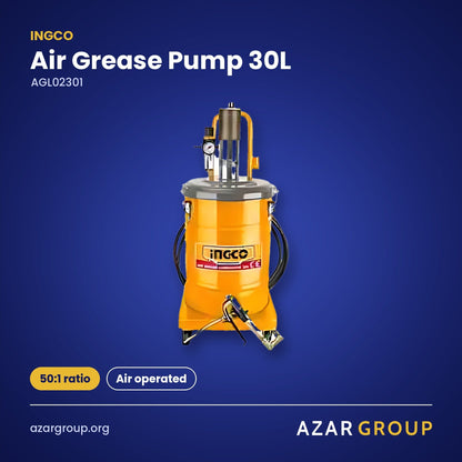 INGCO AGL02301 Air Grease Pump 30L – 50:1 ratio, Air operated