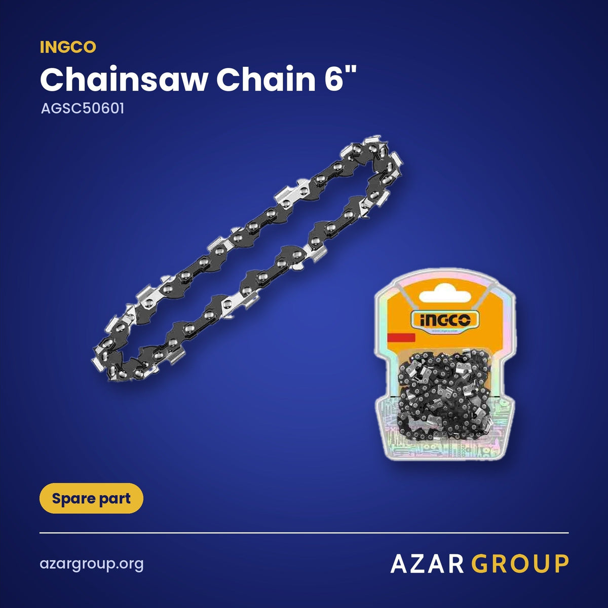 INGCO AGSC50601 Chainsaw Chain 6" – Spare part