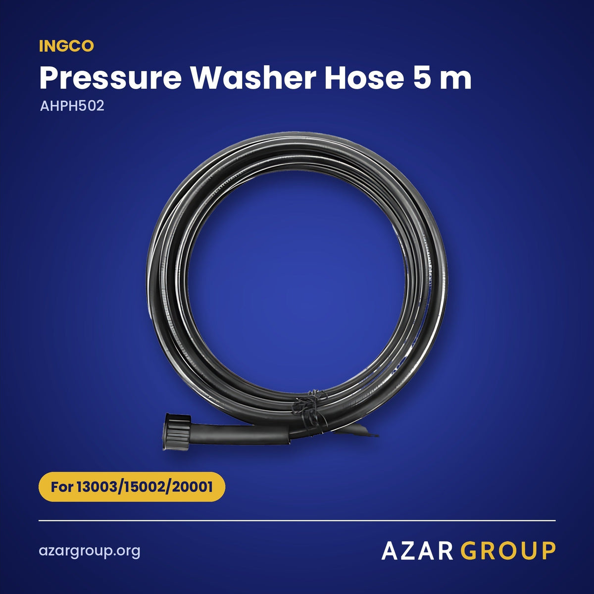 INGCO AHPH502 Pressure Washer Hose 5 m – For 13003/15002/20001