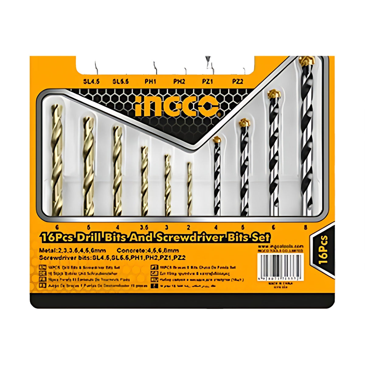INGCO AKSDB9165 Screwdriver Bit Set