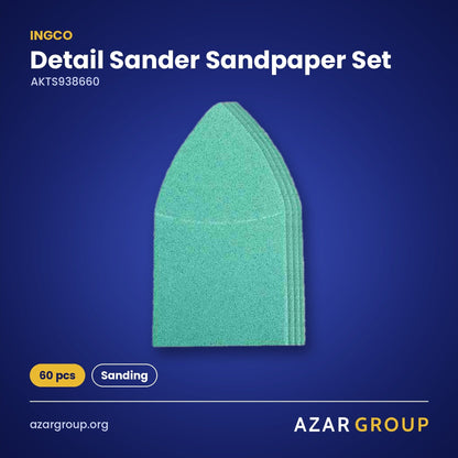 INGCO AKTS938660 Detail Sander Sandpaper Set – 60 pcs, Sanding