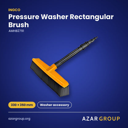 INGCO AMHB2791 Pressure Washer Rectangular Brush – 330 × 350 mm, Washer accessory
