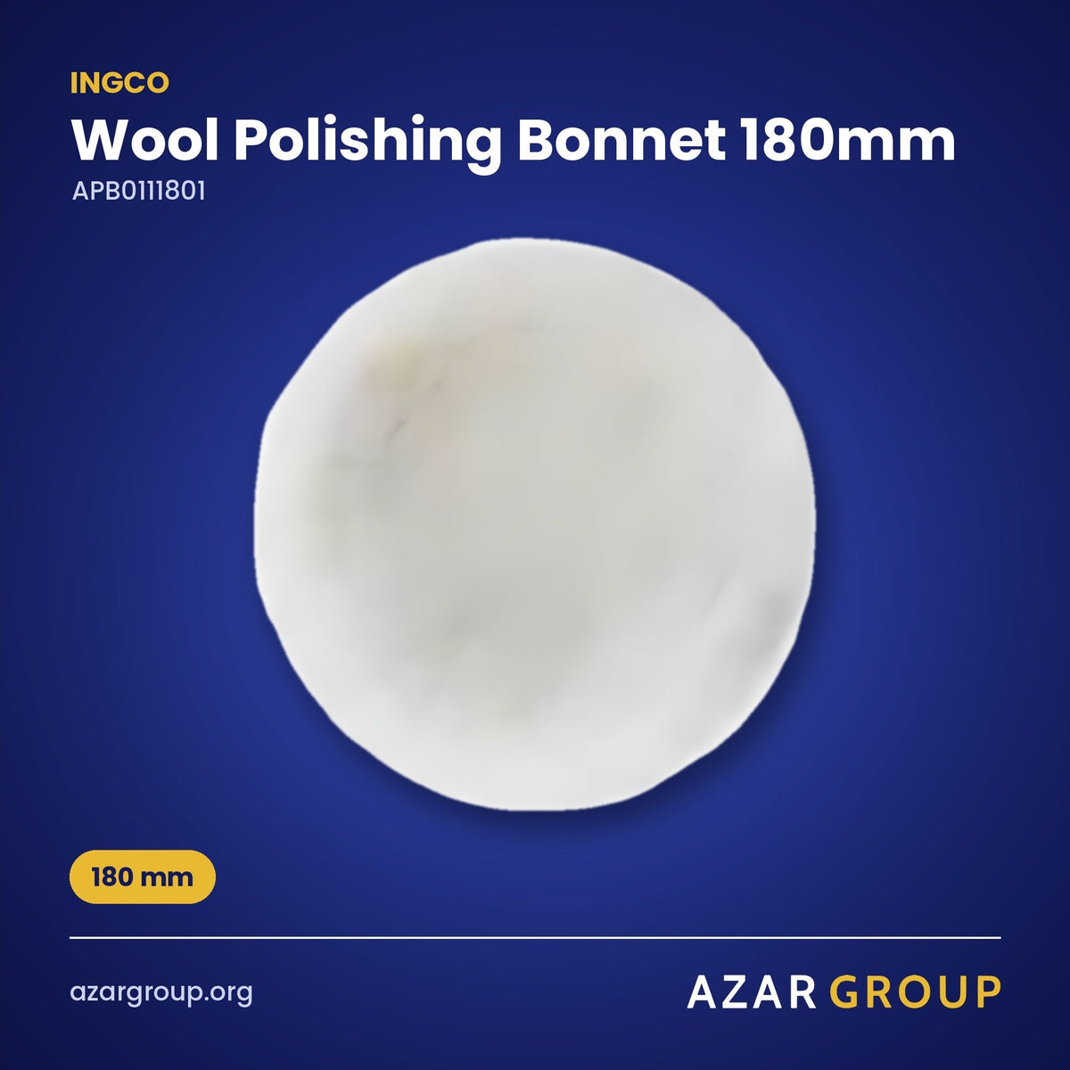 INGCO APB0111801 Wool Polishing Bonnet 180mm – 180 mm