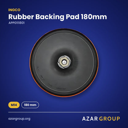 INGCO APP0111801 Rubber Backing Pad 180mm – M14, 180 mm
