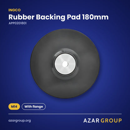 INGCO APP0201801 Rubber Backing Pad 180mm – M14, With flange