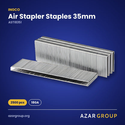 INGCO AST18351 Air Stapler Staples 35mm – 2500 pcs, 18GA