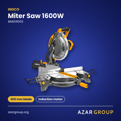 INGCO BMIS16002 Miter Saw 1600W – 305 mm blade, Induction motor