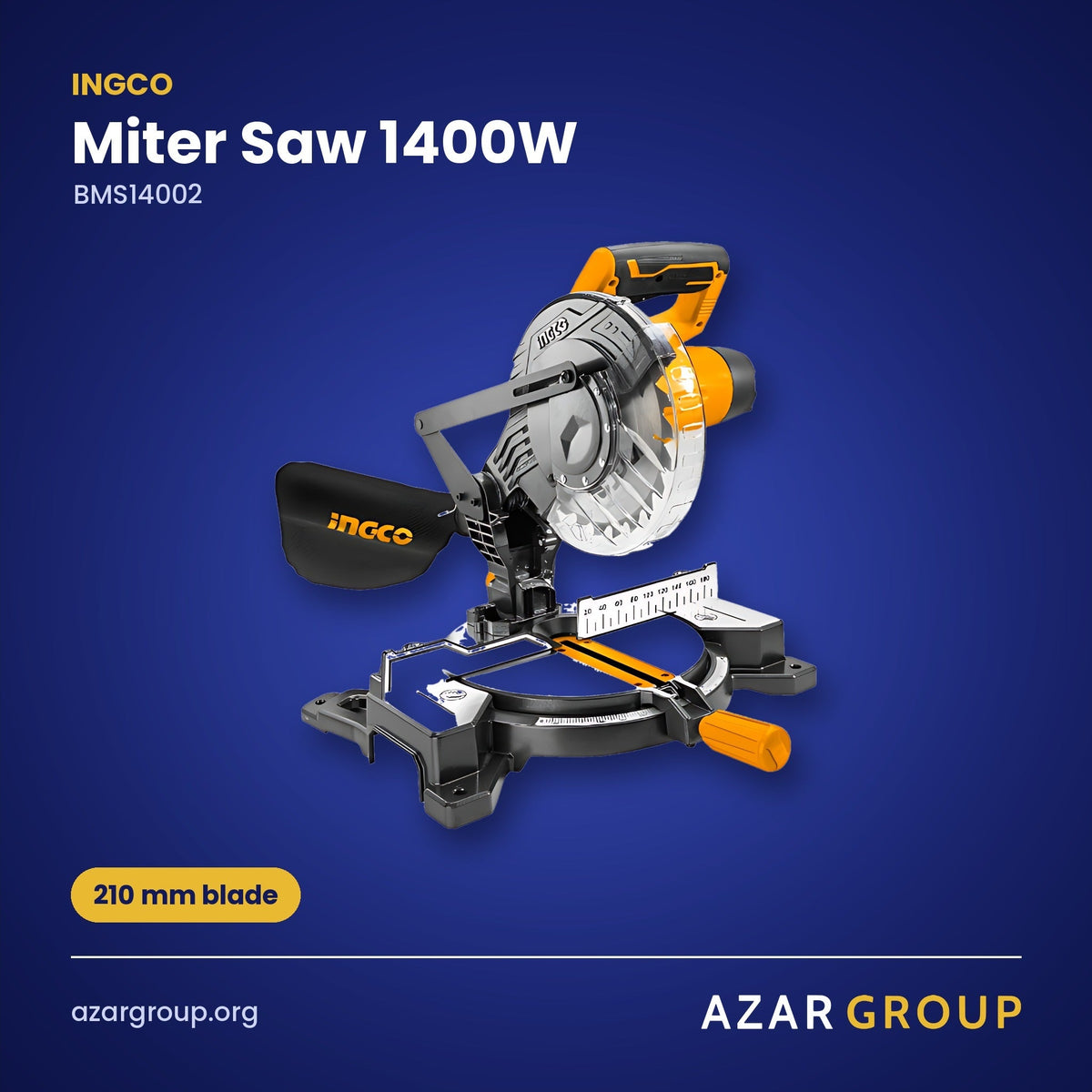 INGCO BMS14002 Miter Saw 1400W – 210 mm blade