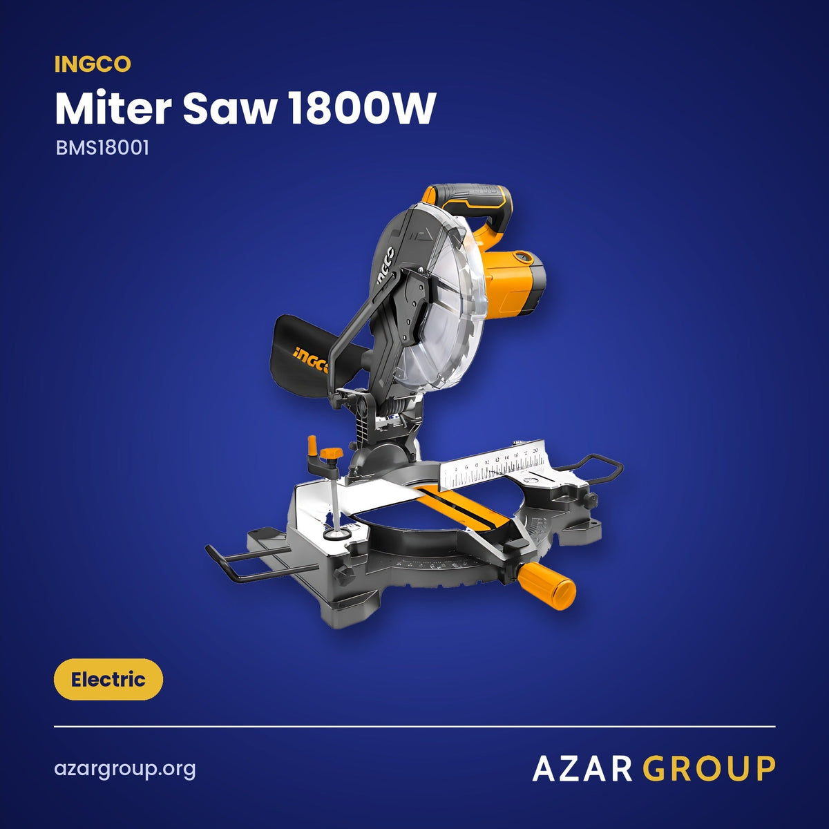 INGCO BMS18001 Miter Saw 1800W – Electric