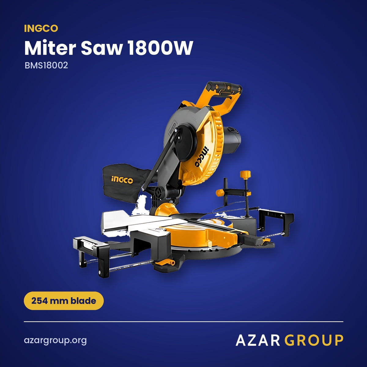 INGCO BMS18002 Miter Saw 1800W – 254 mm blade