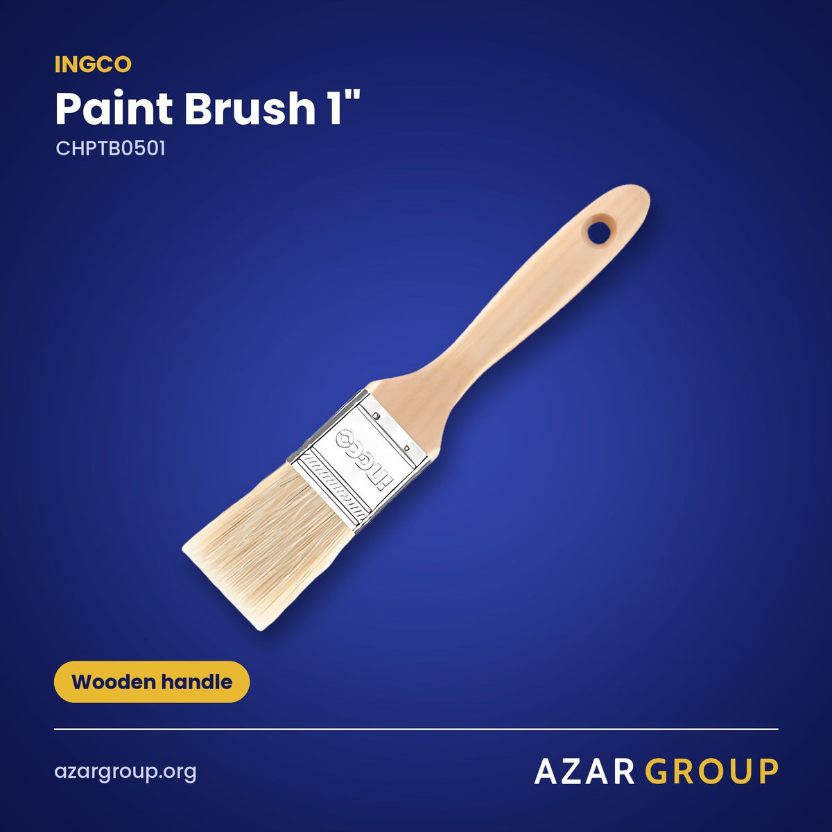 INGCO CHPTB0501 Paint Brush 1" – Wooden handle