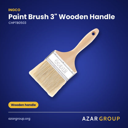 INGCO CHPTB0503 Paint Brush 3" Wooden Handle – Wooden handle