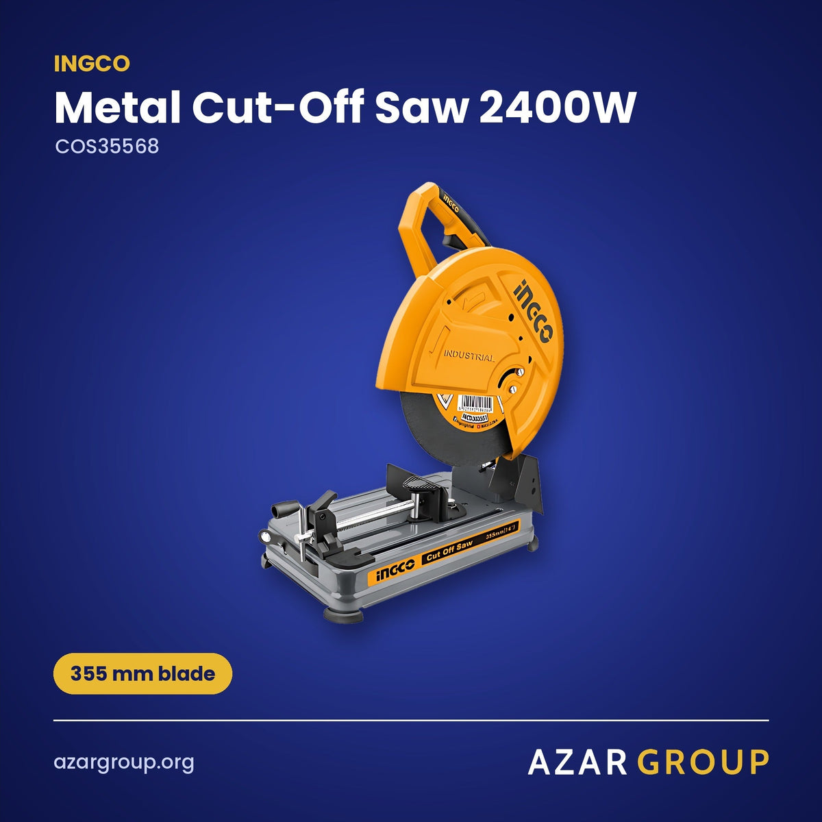 INGCO COS35568 Metal Cut-Off Saw 2400W – 355 mm blade