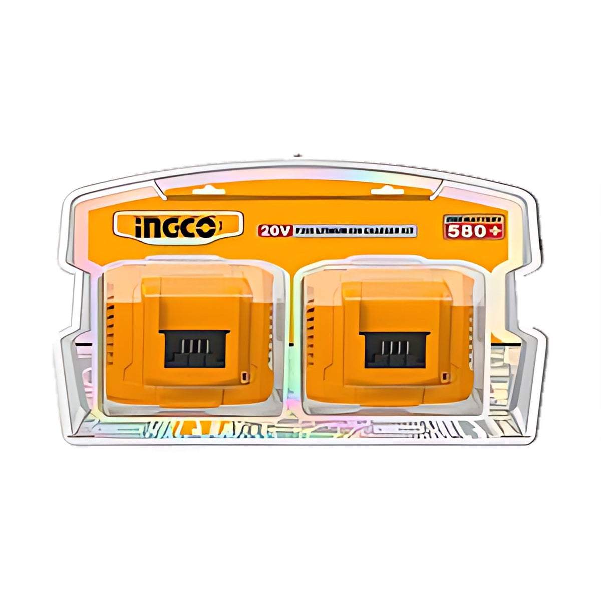 INGCO COSLI250388 Fast Charger Set 2 pcs 20V